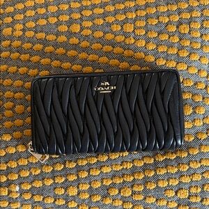 Coach Black Quilted Women's Wallet